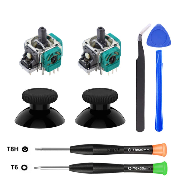 Replacement Joystick for Xbox One Xbox Series S/X Controller 3D Analog Thumbsticks Repair Parts Kit T6 T8 Screwdriver Accessory