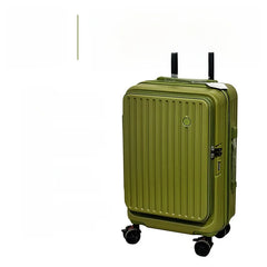 30-Inch Expandable Luggage Suitcase with Carry-On 20-Inch Flip Cover Pull Rod PC Travel Bag Large Capacity Side Opening Silent