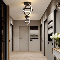 Modern 2-Ring LED Ceiling Light – Creative Indoor Fixture Lamps and Lights Home Decor
