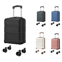 Kono 15 Inch ABS+PC Hard Shell ,Removable Wheels+Lightweight, Ryanair Approved Cabin Trolley, 40x30x20 Under Seat Hand Luggage