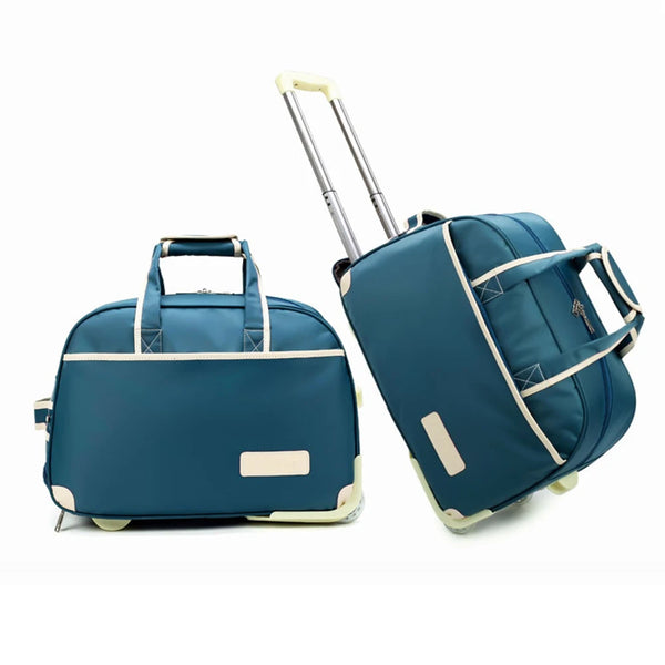 New Men/Women Travel Suitcase With Tie Rod Directional Wheel Thickened Nylon Waterproof Outdoor Sports Bag