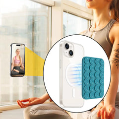 Silicone Suction Cup Mobile Phone Holder for Magsafe Magnetic Phone Holder Wall Mount Stand For iPhone 12/13/14/15/16/17 Bracket