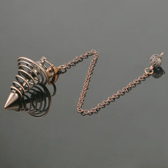 Copper Metal Pendulum for Dowsing Divination Energy Work Meditation Scrying Witchcraft Pendulums Tool Spiritual Pendulos X092