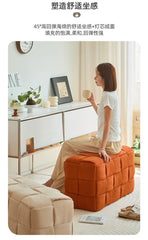 Modern Solid Wood Ottoman Bench for Entryway & Living Room