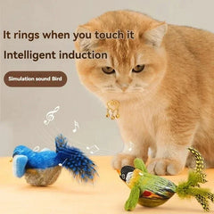 Bird Interactive Cat Toys Electric Sounding Birds Cat Chew Bite Plush Toys Cat Supplies Pet Shop