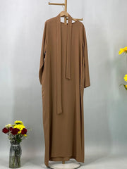 Hot Selle Muslim Woman Abaya With Pockets Islamic Casual And Simple Long Dresses Moroccan Caftan Woman Dubai Abaya Ramadan Black