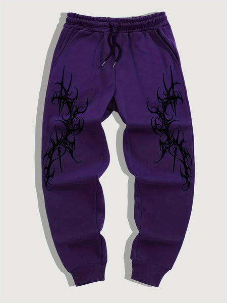 2025 Men's Gothic Print Casual Jogging Sport Pants Multifunctional Couple Pants Fashion Hip Hop Pants Comfortable Sport Pants