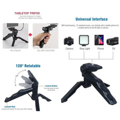 Smartphone Vlogging Kit – Tripod, Mic & LED Light Set