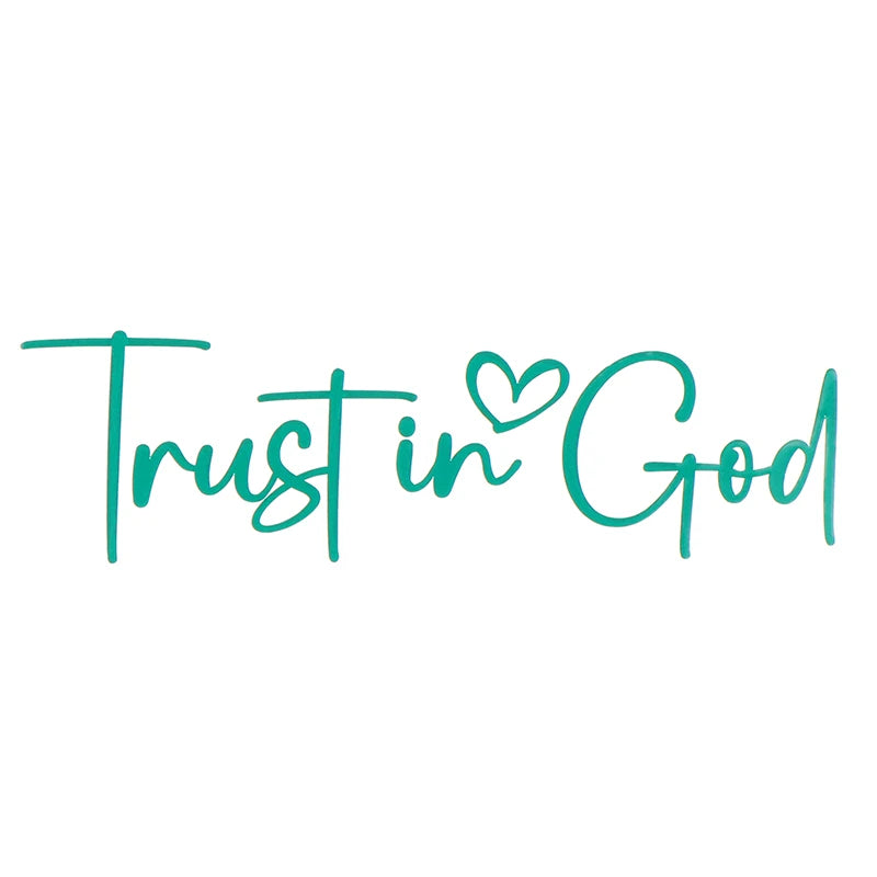 Trust In God Mirror Decal, Car Decals For Women, Faith Mirror Decal, Cute Vinyl Decal, Christian Car Mirror Decal, Religious Car