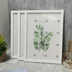 3PCS Wooden Photo Frames Set – Wall & Stand Display (10x15–A4) Home Decor