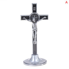 Church Relics Jesus on the Stand Cross Wall Crucifix Antique Home Chapel Decor 1pc