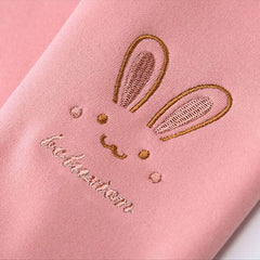 2026 Children Leggings Girls Fleece Lined Thermal Bottoms Baby Casual Trousers Kids Warm Pants Elastic Bunny Tights 3-8 Years