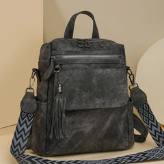 Ladies Daypacks Fashion Backpacks Women Big Travel Bagpack Large School Bags for Girls Solid Color Leather Rucksacks Female