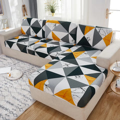new floral printed stretch sofa seat cushion cover backrest cover protector for couch sofa cover L shape chaselong slipcovers