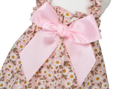 1pc Cat Skirt Pet Dress Dog Summer Dress Romantic Style With Pink Floral Print, Small Dog Clothes Pet Clothing Chihuahua Skirt