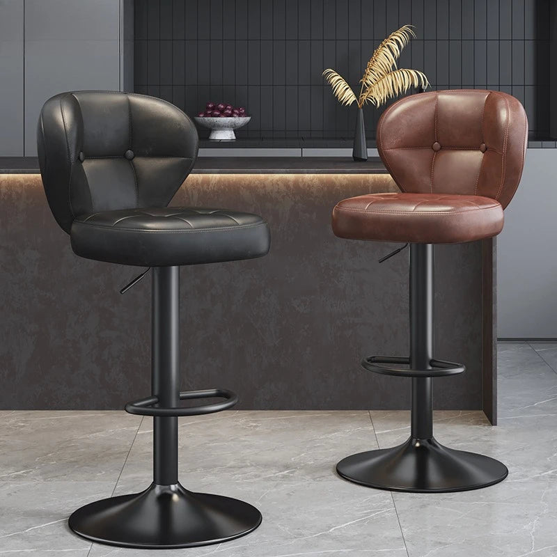 Commercial high platform chair, high footstool chair, adjustable height, rotatable, bar counter chair, front desk cashier stool Kitchen & Dining Furniture