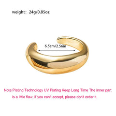 Exaggerated Irregular Cuff Bracelet – Hip Hop Rock Style