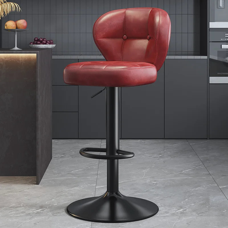 Commercial high platform chair, high footstool chair, adjustable height, rotatable, bar counter chair, front desk cashier stool Kitchen & Dining Furniture