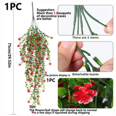 Artificial Plants Plastic Eucalyptus camellia Wedding Christmas Garden Home Outdoor UV protection Festival DIY Gift Decoration