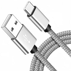 USB A to iPhone 15 Nylon Braided Cable Fast Charger Cord for Huawei Samsung Galaxy S22 Android Phone  Charger Cable Accessories