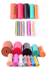 10pcs Hair Cold Roller Heatless Curling Curlers Hair Heatless Curling Rods Magic Hair Curlers Without Heat Wave Curly Perm Rods
