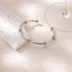 Stainless Steel Wide Bangles for Women Luxury Gold Color Chunky Flower Cuff Bangle Bracelet femme Vintage Wedding Jewelry Gifts