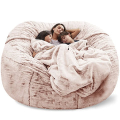 Soft Warm 180*90cm Fur Giant Removable Washable Bean Bag Bed Cover Comfortable Living Room Furniture Lazy Corner Sofa
 Coat