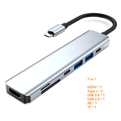 USB C Hub Splitter to 4K HDMI-Compatible USB 3.0 Type C Adapter SD TF Docking Station for MacBook iPad Samsung S22 Dex Laptop