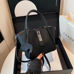 Fashion Leather Tote Bag – Versatile Casual Commuter Bag