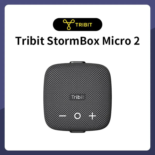 Tribit StormBox Micro 2 Portable Speaker, 10W Loud Bass IP67 Waterproof, Bluetooth 5.3 Bike Speaker, 12H Playtime TWS for Hiking