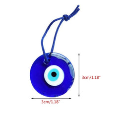 Lucky Turkish Greek Evil Blue Eye Charm Pendant Blue Lamp Work Glass Car Home Amulet Pendant Eye Jewelry Accessories