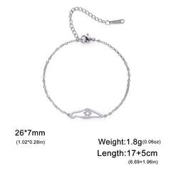 Skyrim Star of David Map Charm Bracelet Women Men Stainless Steel Adjustable Box Chain Bracelets Jewish Jewelry Gift Wholesale