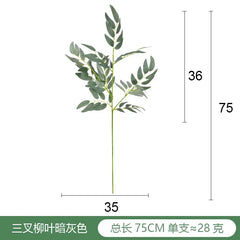 Fake Plant Home Living Room Decor Simulation Green Eucalyptus Leaves Jungle Arrangement Flower Arrangement Accessories
