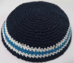 16/17cm HANDMADE KNITTED YARMULKE KIPPAH