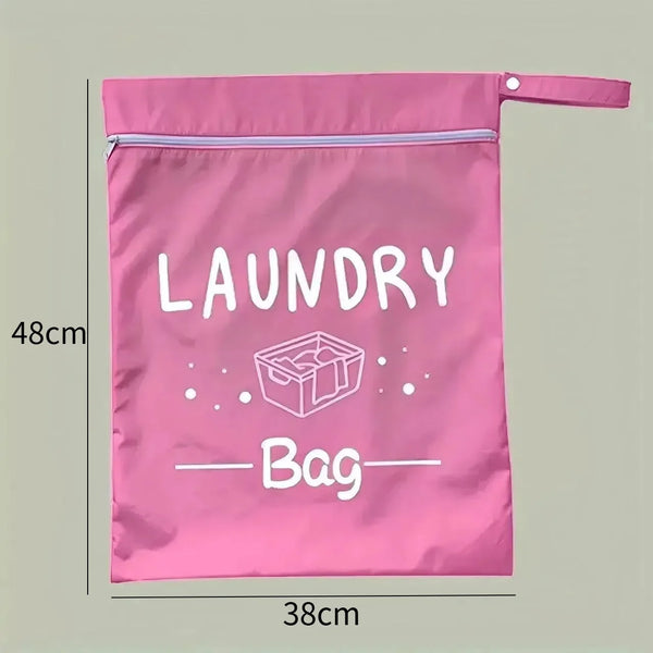 Travel Laundry Bags with Zip, Waterproof Laundry Bag Travel, Reusable Wet Bag with Zip, Waterproof Laundry Bag for Fitness