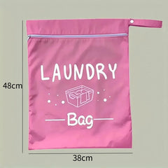Travel Laundry Bags with Zip, Waterproof Laundry Bag Travel, Reusable Wet Bag with Zip, Waterproof Laundry Bag for Fitness