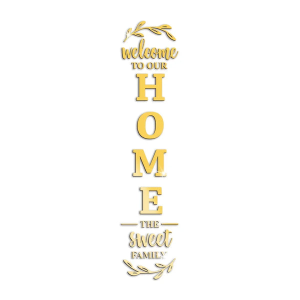 English Letters Home Letter Signs Acrylic Mirror Wall Art Stickers Wall Decorations for Living Room Bedroom Home Decor Wall Decals