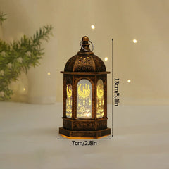 Creative Eid Mubarak Candle Lamp Islamic Ramadan Crescent Moon and Star Night Light Muslim Party Decor Eid Party Supplies