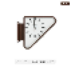 Metal Triangle Wall Clock with Double Sides Industrial Pendulum for Cafe Bar Retro Hanging Clock Silent Non-Ticking Decor Clocks