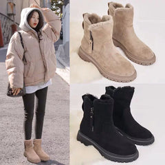 Women Snow Shoes Winter Warm Girl Boots for Woman Thickened Female Shoes Lady Middle Fur Boots NX014 botas de inverno feminina