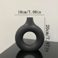 Nordic White Vase Designed Plastic Pot Bud Bottle Floral Arrangement Display Bottle Living Room Decor