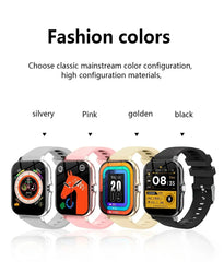 G.LWear New Women's Smart Watch Bluetooth Call Fitness Tracker Heart Rate Monitor Alarm Clock Outdoor Sports Men's Smartwatch