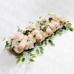 100cm DIY Wedding Flower Wall Decoration Arrangement Supplies Silk Peonies Rose Artificial Floral Row Decor Wed Arch Backdrop Home Decor, Plants & flowers