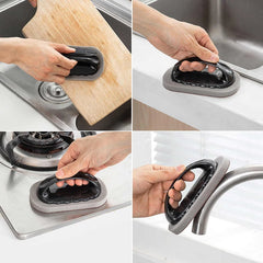 Magic Emery Sponge Brush Wipe Eraser Cleaner Kitchen Bath Rust Strong Decontamination Cleaning Tools With Handle Household Tools Kitchen Tools, Kitchen Cleaning