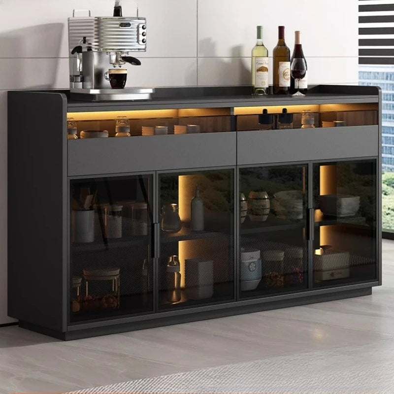Living Room Glass Door Tea Water Cabinet Storage Cabinet Kitchen Drawer Storage Sideboard Box Decorative Bedroom Furniture Kitchen Display Cabinets Kitchen & Dining Furniture