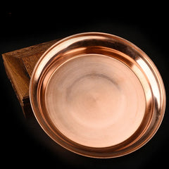 7pcs Pure Copper Tribute Plate Brass Auspicious Luster Tibetan Plate Collection Buddhist Fruit Saucer Home's Gift Decorative