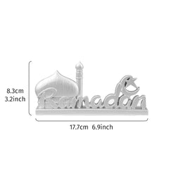 1PC, resin-made antique gold and silver Islamic ramadan decorative item, suitable for gift-giving during Ramadan and Eid al-Adha