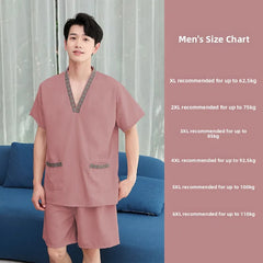 New High-End Sweat Sauna Suit Men's Foot Massage Simple Fashion Design Thermal Spa Bathing Suit Absorbent Cotton Sauna Robe
