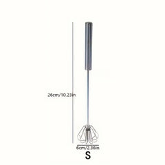Stainless Steel Egg Beater Durable Semi-Automatic Mixer for Effortless Egg Cream Mixing Stirring and Beating for Kitchen Baking Cooking Essentials, Kitchen Tools