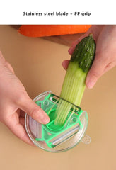3 In 1 Fruit and Vegetable Peeler Multifunctional Vegetable Shredding Tools Stainless Steel Blade Peel Grater Kitchen Tools
